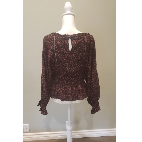 Anthropologie Blouse With Puff Arms Size S - Picture 4 of 9